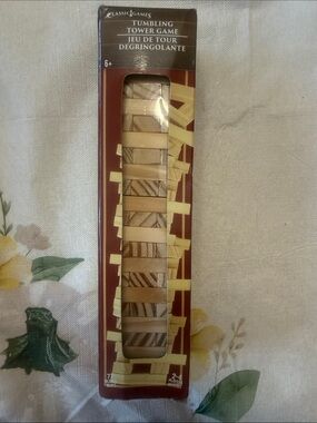 Classic Tumbling Tower Game - Natural Wood, Light Wood